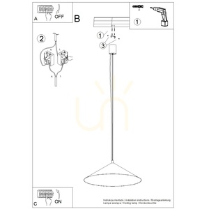 Lampa wisząca FINT biała LED 4000K small 10