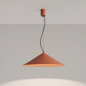Lampa wisząca FINT ochra czerwona LED 4000K small 2