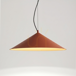 Lampa wisząca FINT ochra czerwona LED 4000K small 3