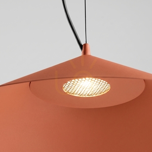 Lampa wisząca FINT ochra czerwona LED 4000K small 4