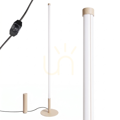 Sprawdź Lampa podłogowa TRANG beżowa 4000K
