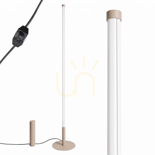 Sprawdź Lampa podłogowa TRANG taupe 4000K