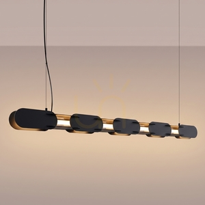 Lampa wisząca CHAIN 158 czarna LED 3000K small 2