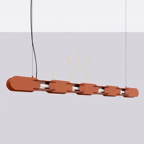 Sprawdź Lampa wisząca CHAIN 158 ochra czerwona LED 3000K