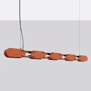 Lampa wisząca Thoro CHAIN 158 ochra czerwona LED 4000 K TH.1043 small 1