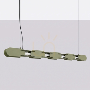 Lampa wisząca CHAIN 158 zielona oliwka LED 4000K small 1