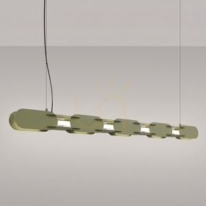 Lampa wisząca CHAIN 158 zielona oliwka LED 4000K small 2