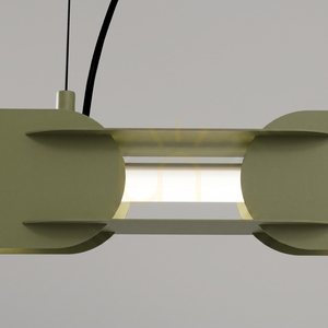 Lampa wisząca CHAIN 158 zielona oliwka LED 4000K small 3