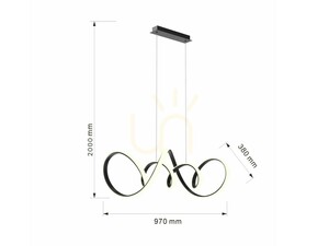Lampa wisząca TORONTO czarna 7095-0110 Aviano 4 Lampa wisząca TORONTO czarna 7095-0110 Aviano small 4