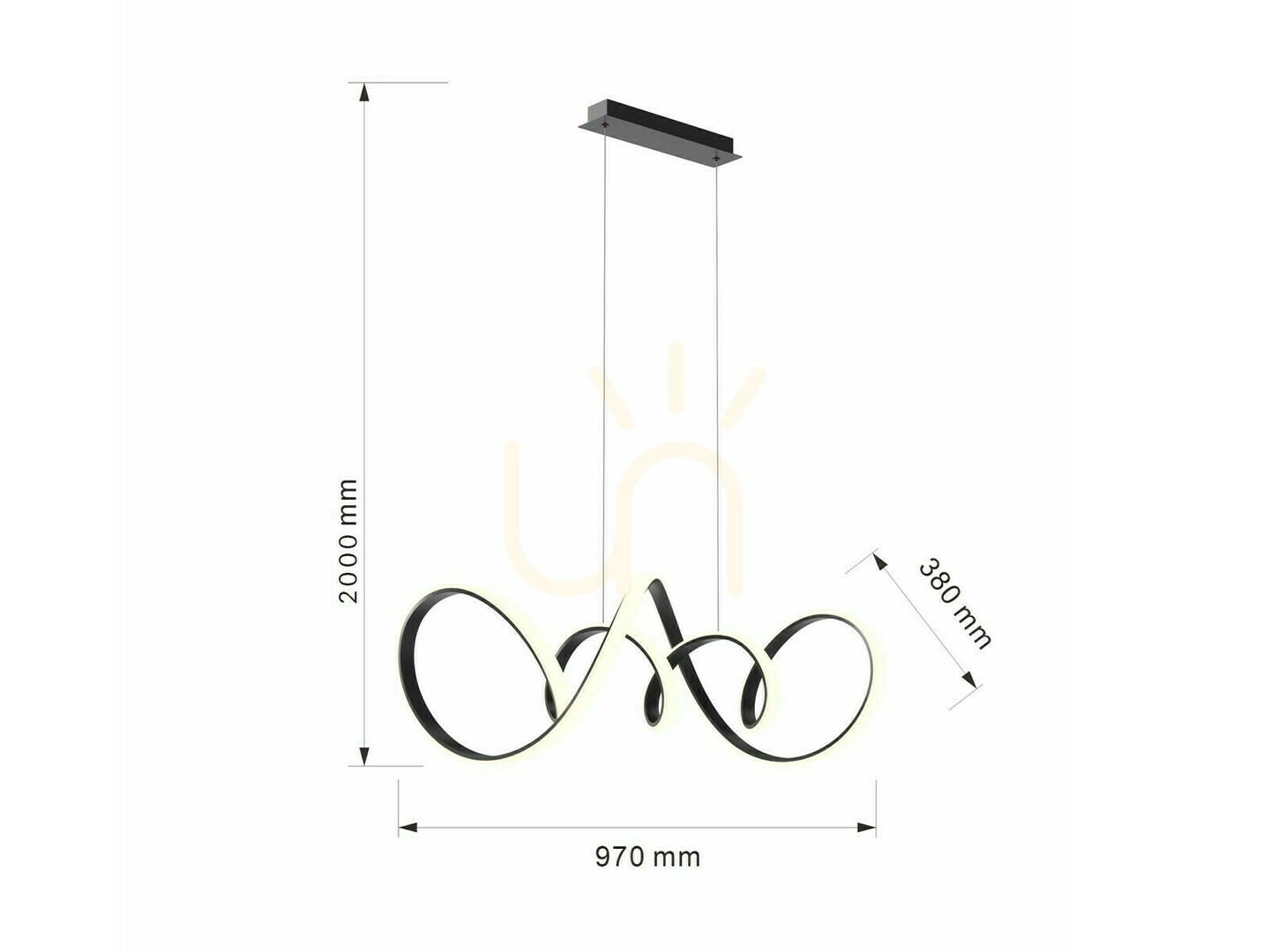 Pokaż Lampa wisząca TORONTO czarna 7095-0110 Aviano Lampa wisząca TORONTO czarna 7095-0110 Aviano