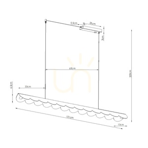 Lampa wisząca BISCUIT 130 brązowa LED 4000K small 9