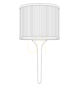 Lampa ścienna SERGIO-1 złota 40 cm small 9