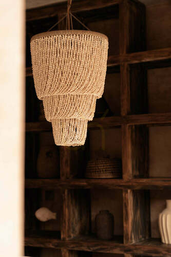 Sprawdź Żyrandol Lagoon Shell naturalny M premium handmade