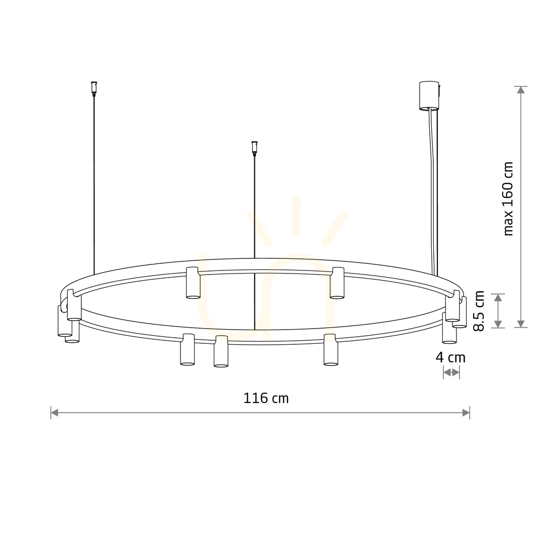 Obejrzyj Lampa Wisząca FOURTY ROUND LED 12288 Nowodvorski Lampa Wisząca FOURTY ROUND LED 12288 Nowodvorski