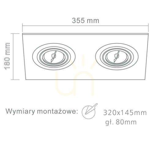 Sprawdź Oprawa wpuszczana Faro II aluminiowa 2xES111 17W Open Design Highlights