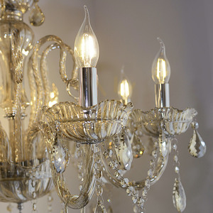 Lampa Wisząca GRACIA 3081-97 Mosiądz 8xE14 small 8