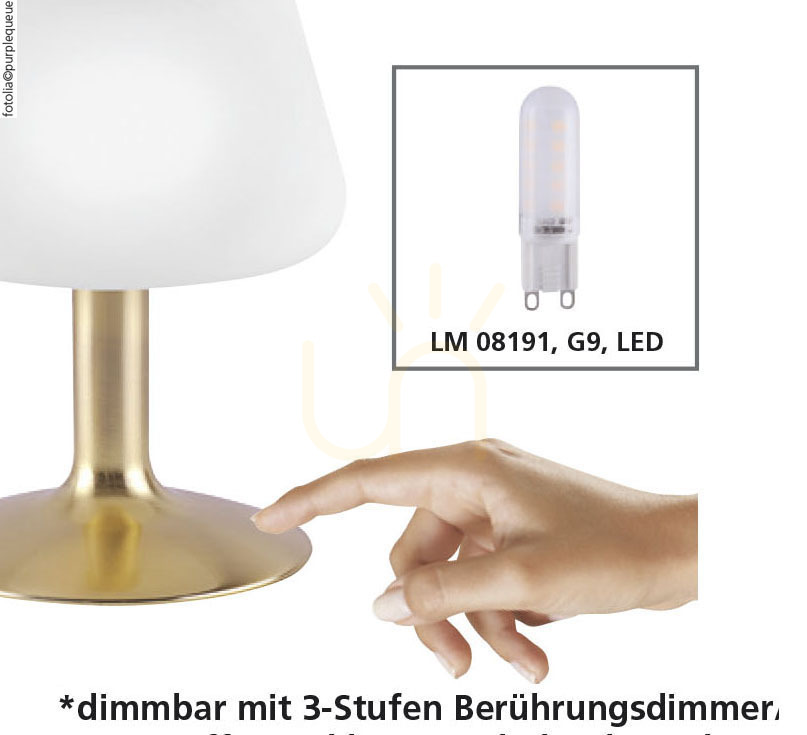 Pokaż Lampa Stołowa TILL 4078-60 Mosiądz 1xG9 Lampa Stołowa TILL 4078-60 Mosiądz 1xG9