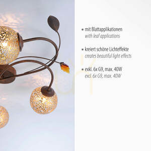 Plafon GRETA 6398-48 Rdzawy 6xG9 3 Plafon GRETA 6398-48 Rdzawy 6xG9 small 3