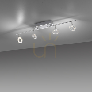 Plafon SILEDA 6786-96 Srebrny 4xLED small 10