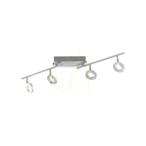 Plafon SILEDA 6786-96 Srebrny 4xLED small 11