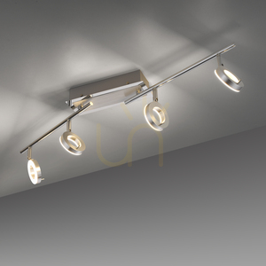 Plafon SILEDA 6786-96 Srebrny 4xLED small 4