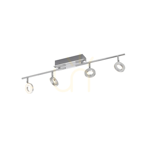 Plafon SILEDA 6786-96 Srebrny 4xLED small 6