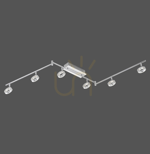 Sprawdź Plafon SILEDA 6787-96 Srebrny 6xLED