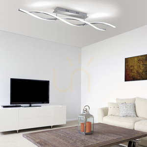 Plafon POLINA 9143-55 Srebrny 2xLED small 2