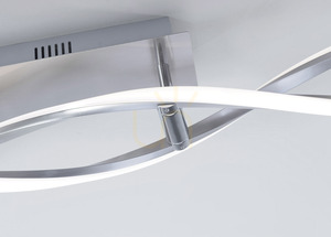 Plafon POLINA 9143-55 Srebrny 2xLED small 7