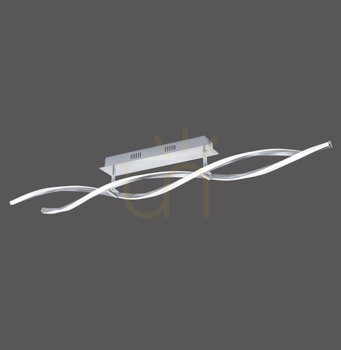 Sprawdź Plafon POLINA 9143-55 Srebrny 2xLED