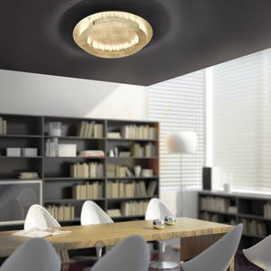 Złoty plafon LED Paul Neuhaus NEVIS 9621-12 50 cm small 2