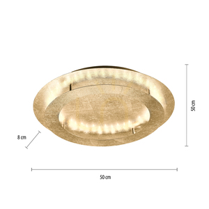 Złoty plafon LED Paul Neuhaus NEVIS 9621-12 50 cm small 6