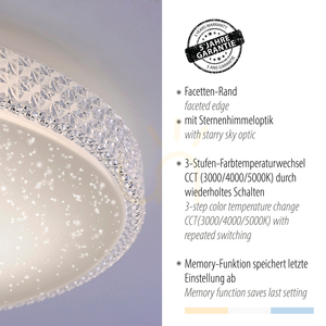 Plafon LED Zuma Line FRIDA 14372-00 transparentny, 36 W, CCT small 3