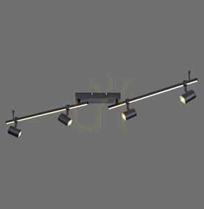 Plafon BARIK 6525-18 Czarny 5xGU10 small 0