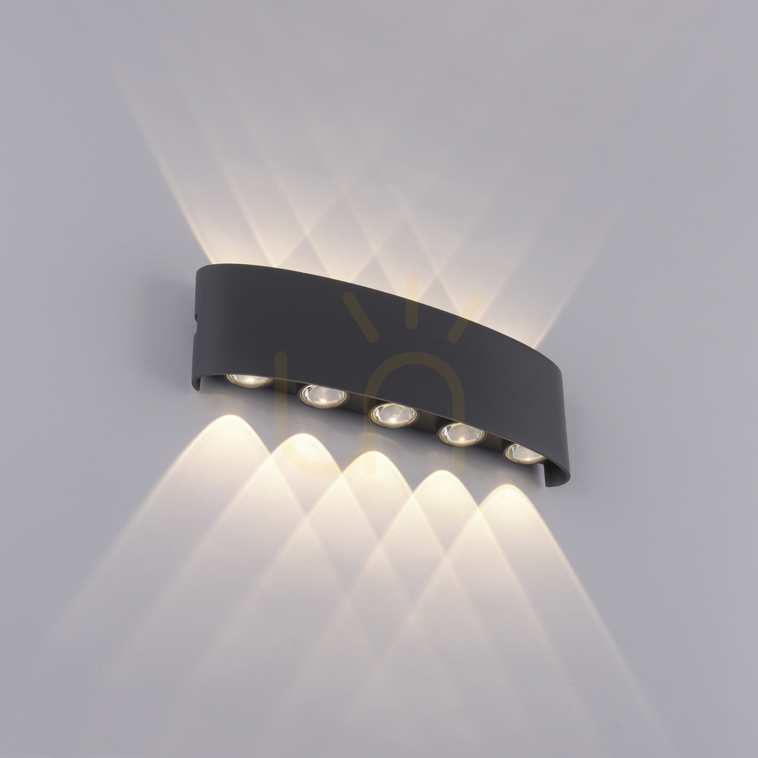Pokaż Kinkiet CARLO 9489-13 Antracyt 10xLED Kinkiet CARLO 9489-13 Antracyt 10xLED