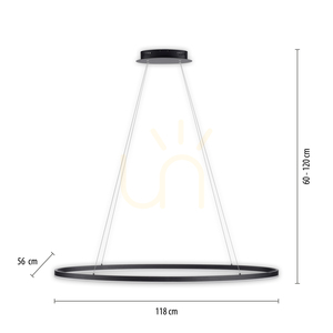 Lampa Wisząca TITUS 2393-13 Antracyt 1xLED small 8