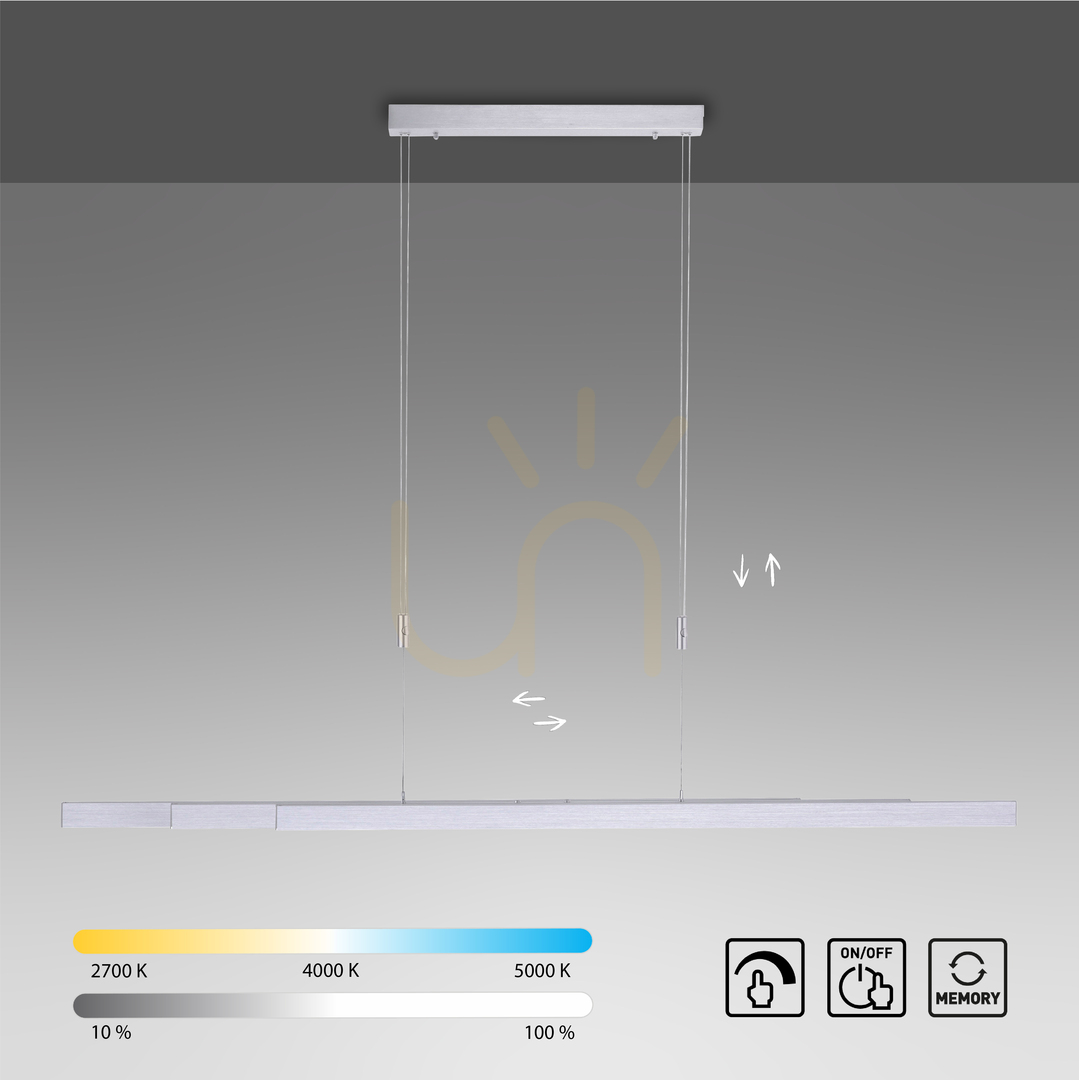 Zobacz Lampa Wisząca ADRIANA 2568-95 Srebrny 3xLED Lampa Wisząca ADRIANA 2568-95 Srebrny 3xLED