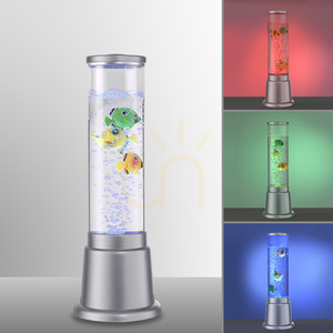 Dekoracyjna kolumna wodna LED AVA 85127-21, 12 × LED RGB, 3 rybki, 36 cm small 4