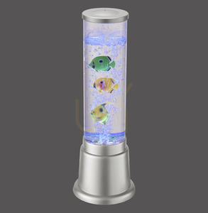 Dekoracyjna kolumna wodna LED AVA 85127-21, 12 × LED RGB, 3 rybki, 36 cm small 0