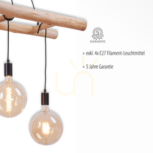 Lampa Wisząca EDGAR 15025-18 Czarny 4xE27 small 3