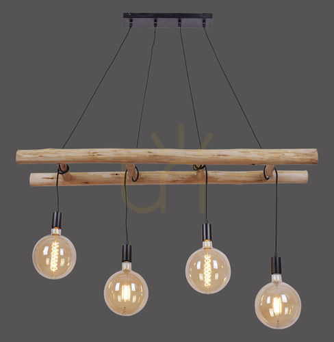 Sprawdź Lampa Wisząca EDGAR 15025-18 Czarny 4xE27