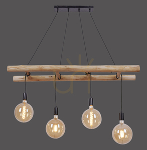 Lampa Wisząca EDGAR 15025-18 Czarny 4xE27 small 0