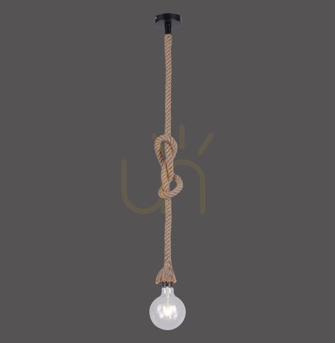 Sprawdź Lampa Wisząca ROPE 15481-18 Brązowy 1xE27