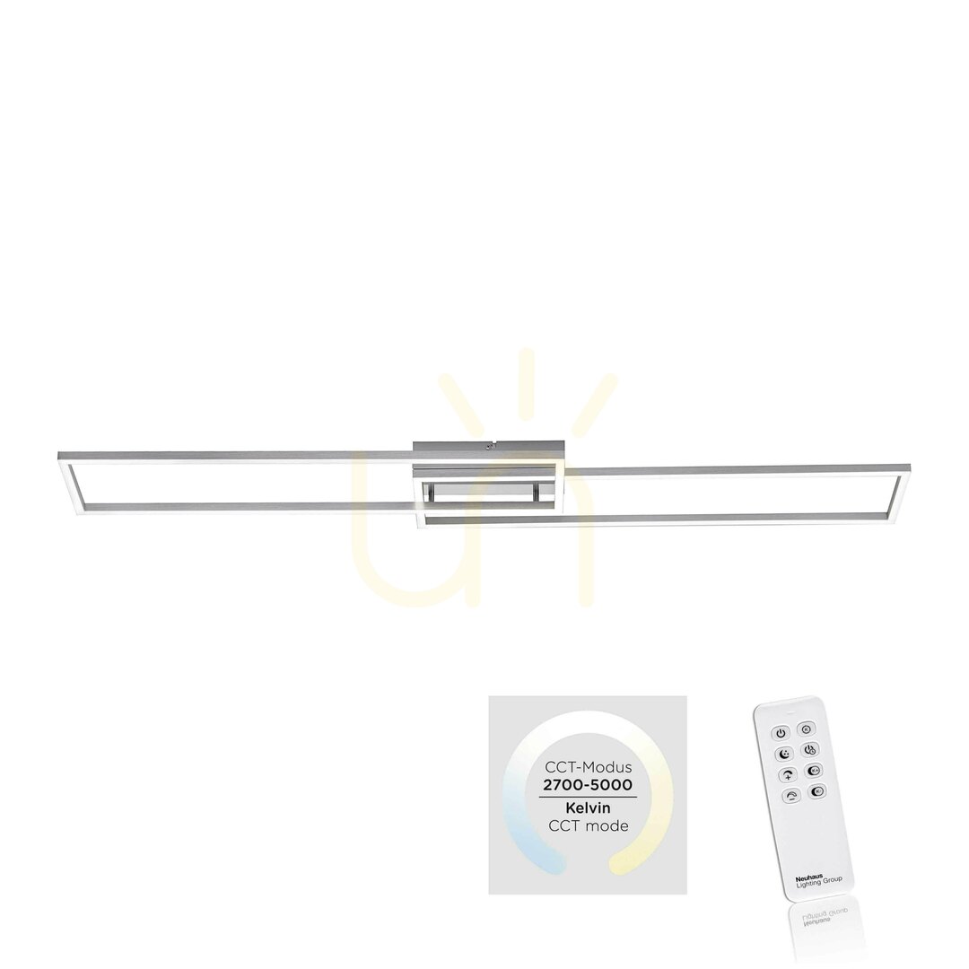 Zobacz Plafon IVEN 14019-55 Srebrny 2xLED Plafon IVEN 14019-55 Srebrny 2xLED