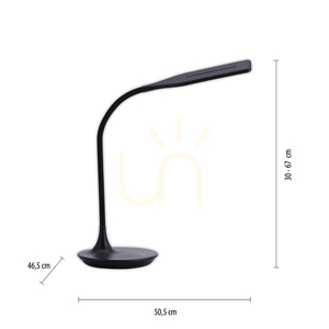 Lampa Stołowa RAFAEL 13061-18 Czarny 1xLED small 8