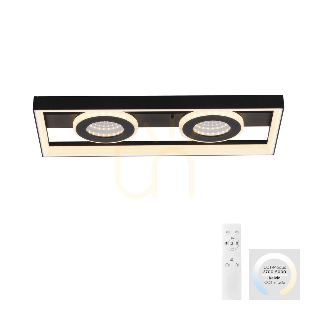 Obejrzyj Plafon TRAFORO 6854-18 Czarny 1xLED Plafon TRAFORO 6854-18 Czarny 1xLED