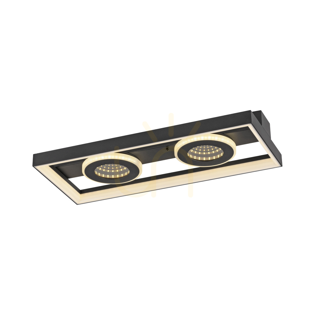 Obejrzyj Plafon TRAFORO 6854-18 Czarny 1xLED Plafon TRAFORO 6854-18 Czarny 1xLED