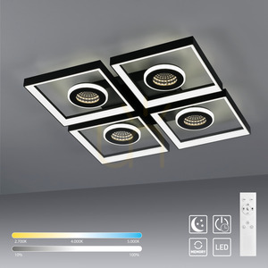Plafon TRAFORO 6855-18 Czarny 1xLED small 17