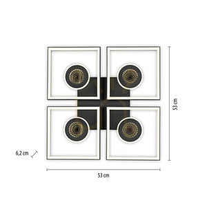 Plafon TRAFORO 6855-18 Czarny 1xLED small 19
