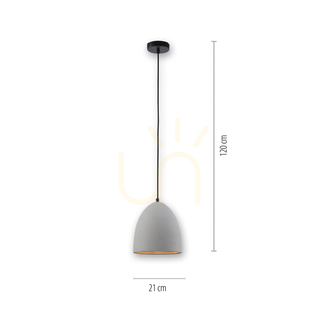 Obejrzyj Lampa Wisząca ETON 2231-22 Szary 1xE27 Lampa Wisząca ETON 2231-22 Szary 1xE27